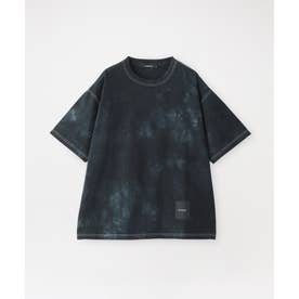 ムラ染めオーバーTシャツ （ブルー）