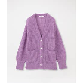 メッシュニットオーバーカーディガン （パープル）