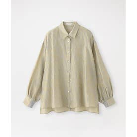 ジャカードバックボタンオーバーシャツ （イエロー）