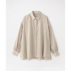 バックボタンオーバーシャツ （ベージュ）