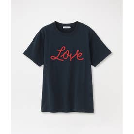 LOVEコード刺繍Tシャツ （ネイビー1）