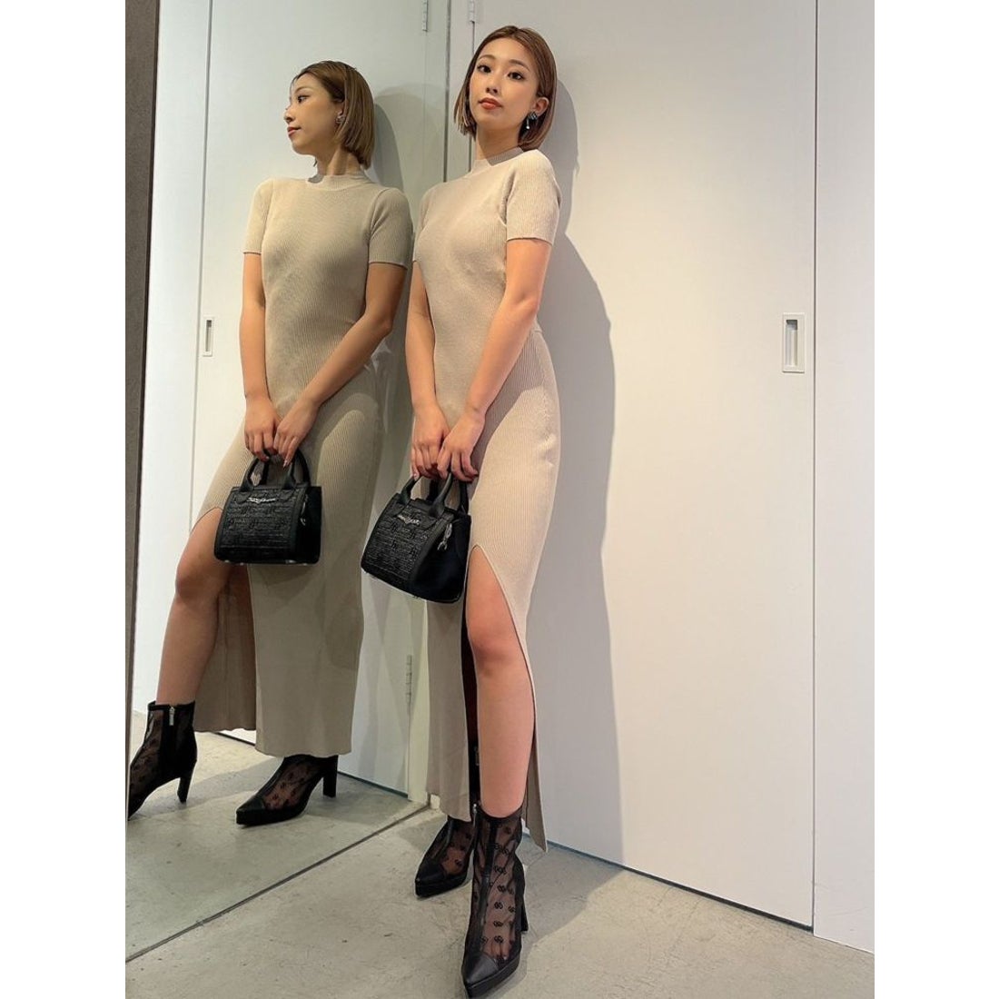 GYDA GG embroidery BOX BAG（ブラック） -ファッション通販 FASHION GYDA GG embroidery BOX BAG