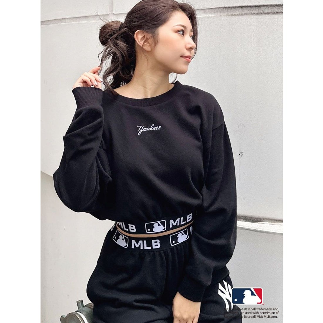 ジェイダ GYDA GYDA【MLB】バンテージショートスウェットトップス 
