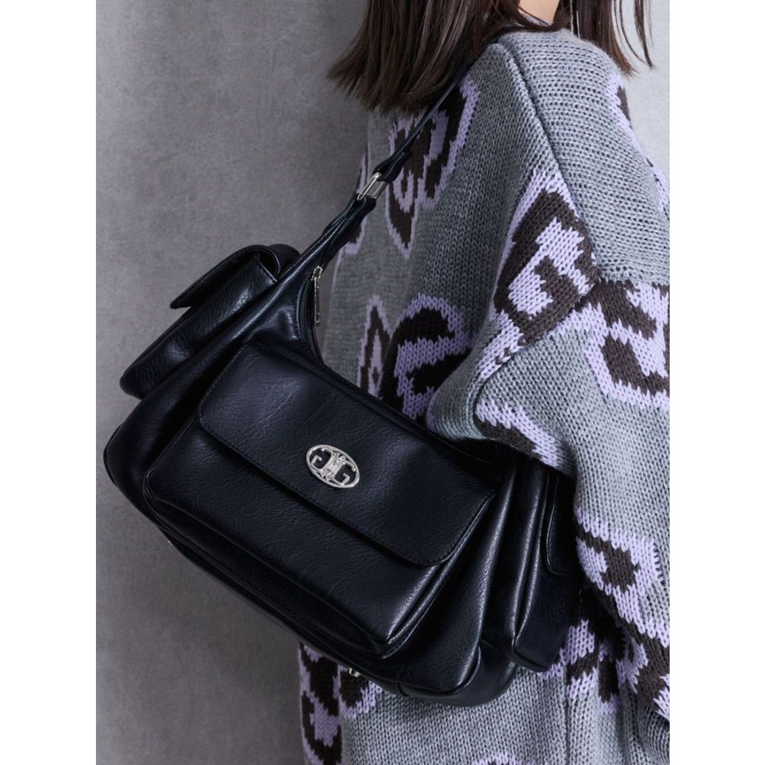 ジェイダ GYDA SymmetryGYDA ポケットBAG （ブラウン） -ファッション 
