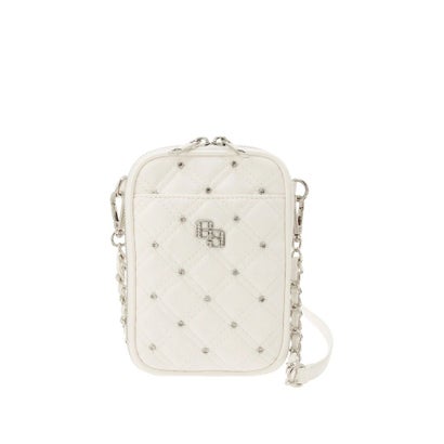 GG bijou quiltingミニショルダーBAG （シルバー）｜詳細画像