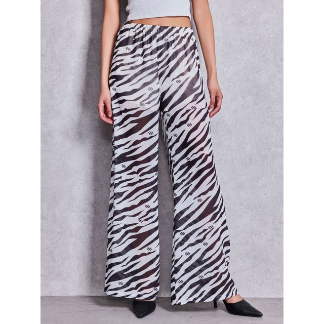 GG ZEBRA SHEERワイドパンツ （オフホワイト）