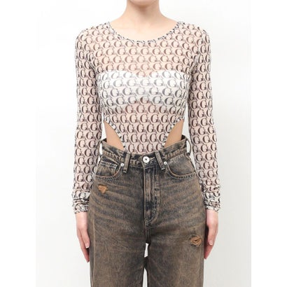 GYDA SHEER BODY SUIT【返品不可商品】 （ブラック）｜詳細画像