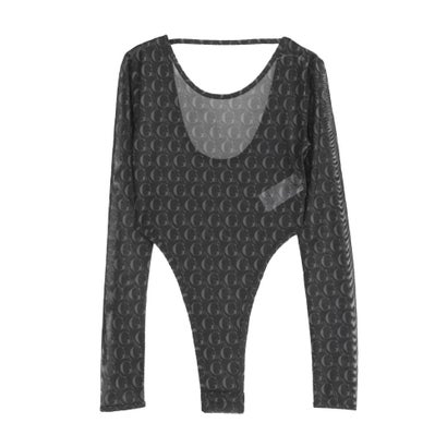 GYDA SHEER BODY SUIT【返品不可商品】 （ブラック）｜詳細画像