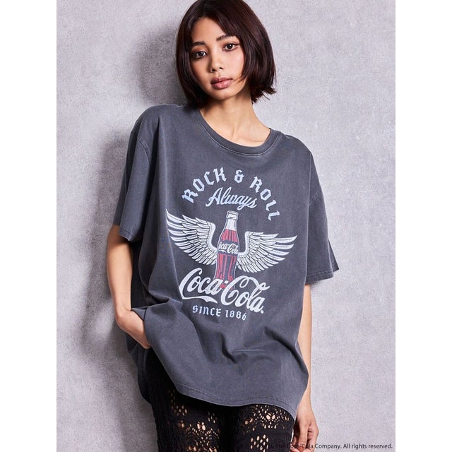 Coca-Cola vintage BIG Tシャツ （チャコールグレー）