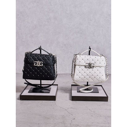 SymmetryGYDA bijouフラップハンドBAG （ブラック）｜詳細画像