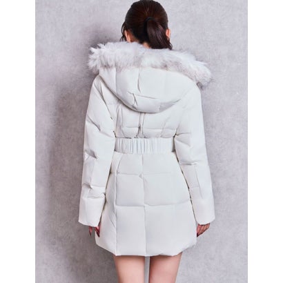 GGベルト付ロングダウンコート （ブラック）｜詳細画像