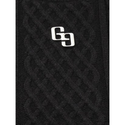 GGオープンショルダーケーブルニットトップス （オフホワイト）｜詳細画像
