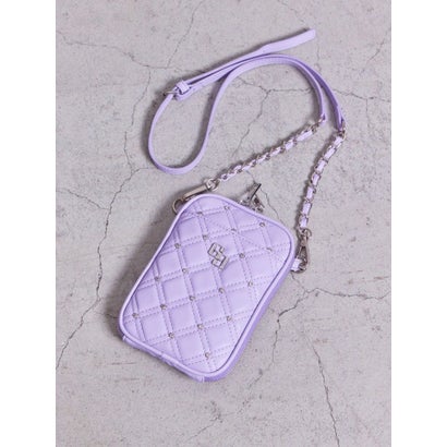ジェイダ GYDA GG bijou quilting ミニショルダーBAG （パープル）｜詳細画像