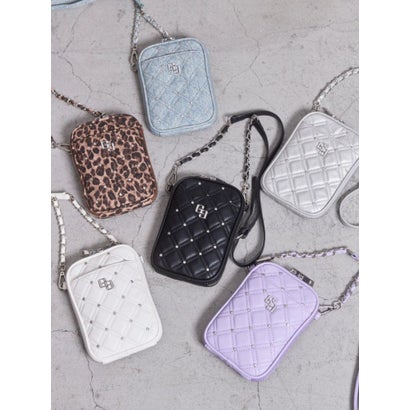 ジェイダ GYDA GG bijou quilting ミニショルダーBAG （パープル）｜詳細画像