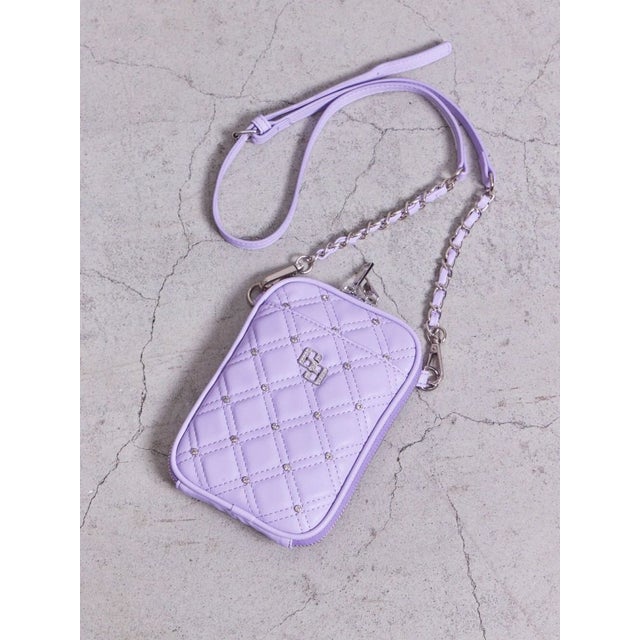 GG bijou quilting ミニショルダーBAG （パープル）