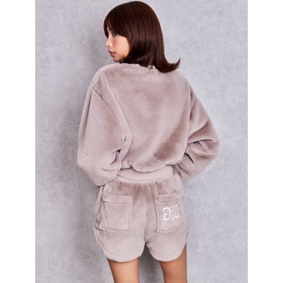 Symmetry GYDA FAKE FURショートパンツ （ベージュ）｜詳細画像