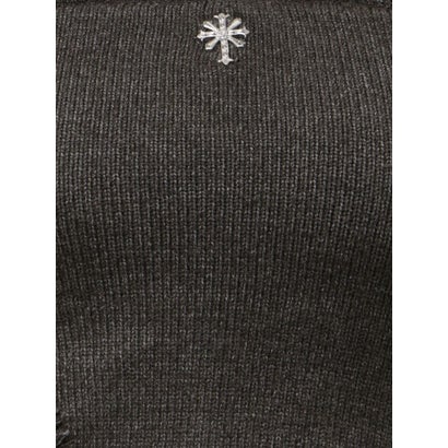 sacred edge cross ダメージオフショルニットトップス （チャコールグレー）｜詳細画像