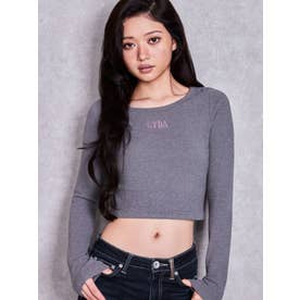 bijou fluffyトップス （チャコールグレー）