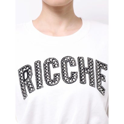 RICCHE bijouショートスウェットトップス （ブラック）｜詳細画像