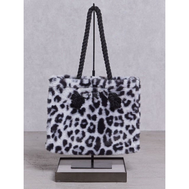 フェイクファーMトートBAG （ダークミックス）