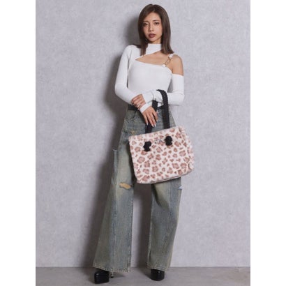 GYDAフェイクファーMトートBAG （ブラック）｜詳細画像