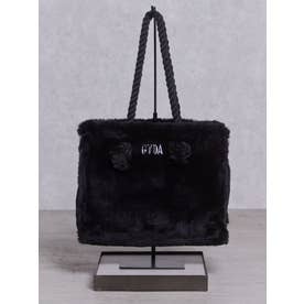 フェイクファーMトートBAG （ブラック）