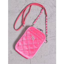 GGベロア bijou quiltingミニショルダーBAG （ピンク）