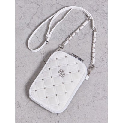 GGベロア bijou quiltingミニショルダーBAG （オフホワイト）｜詳細画像
