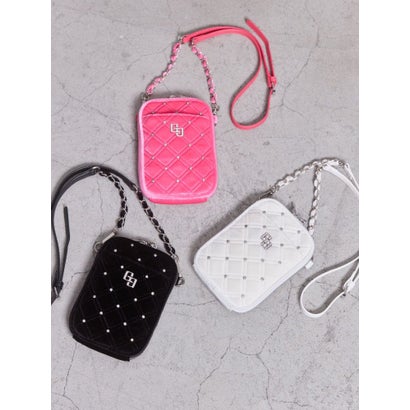 GGベロア bijou quiltingミニショルダーBAG （オフホワイト）｜詳細画像