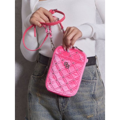 GGベロア bijou quiltingミニショルダーBAG （オフホワイト）｜詳細画像