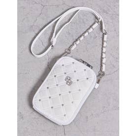 GGベロア bijou quiltingミニショルダーBAG （オフホワイト）