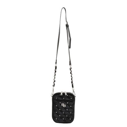 GGベロア bijou quiltingミニショルダーBAG （ブラック）｜詳細画像