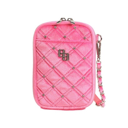 GGベロア bijou quiltingミニショルダーBAG （ブラック）｜詳細画像