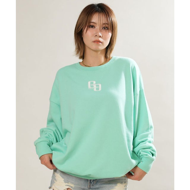 長袖 Tシャツ ロンT レディース ラインストーン ロゴ （MNT）