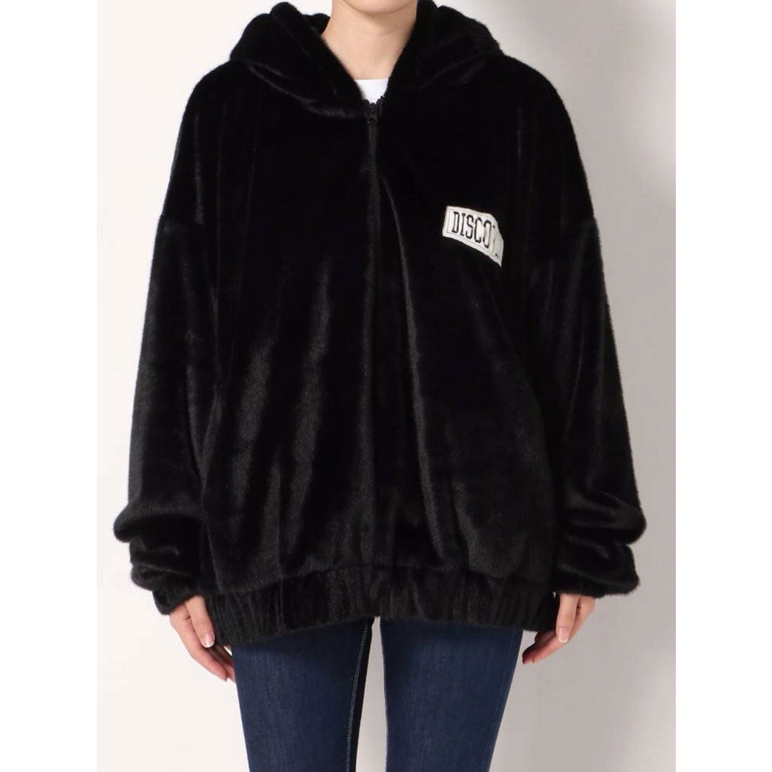 ジェイダ GYDA DISCOVERエコファーBIG HOODIE （ベージュ） -靴 