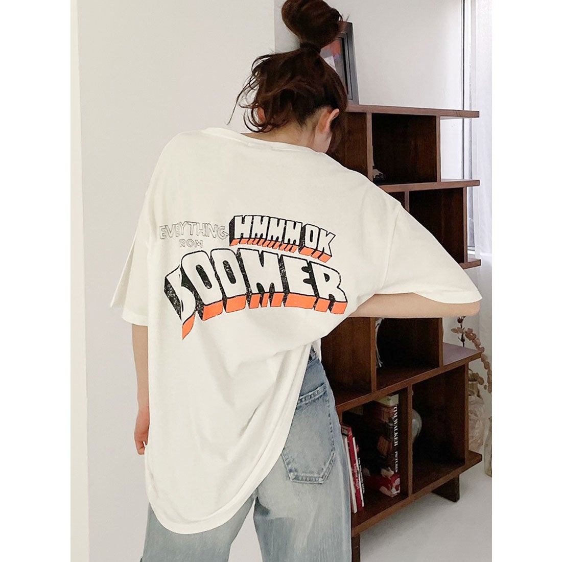ジェイダ GYDA OK BOOMER 当店限定販売 Tシャツ BIG 信用 オフホワイト