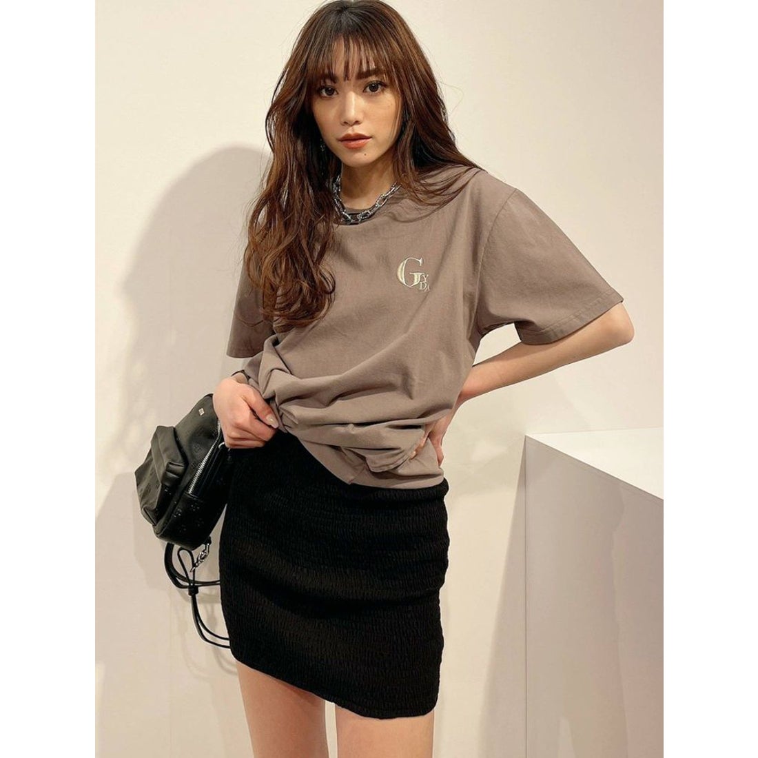 GYDA 【WEB限定】GYDA MOTIF BIG Tシャツ（ベージュ） -ファッション 