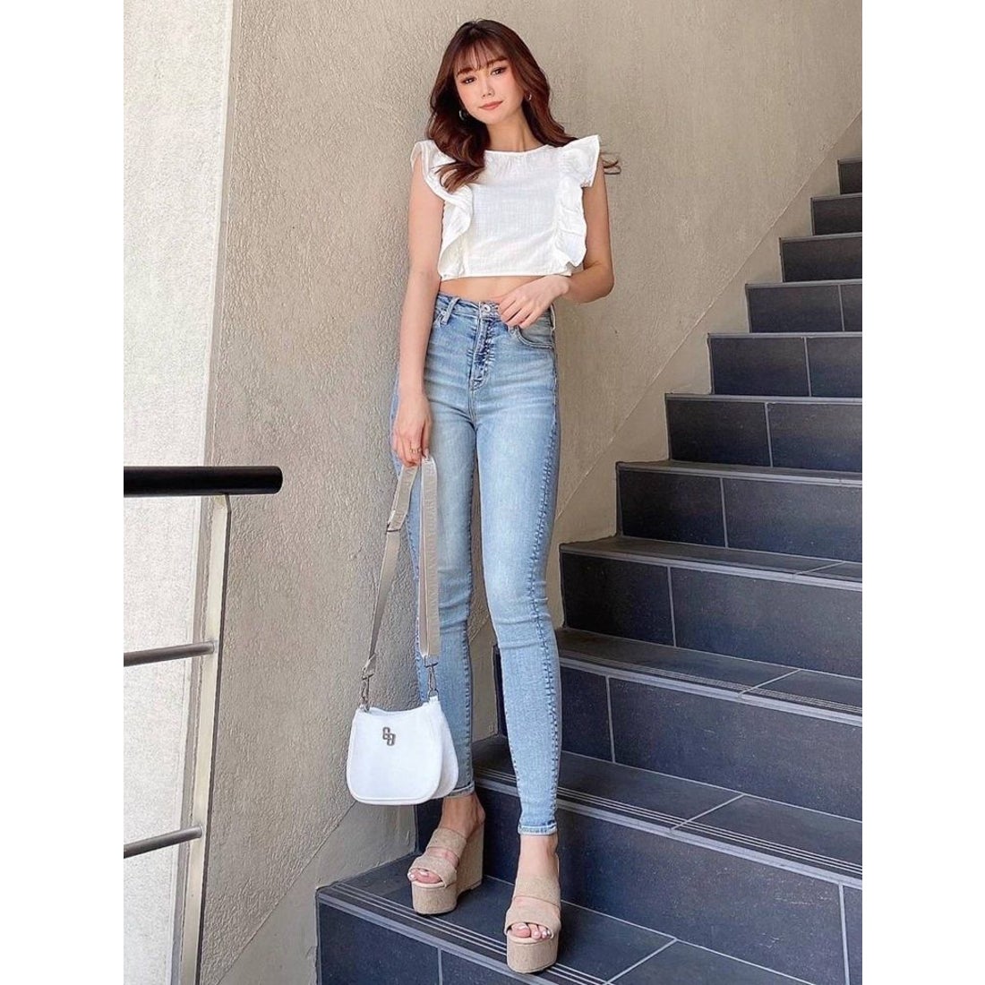GYDA H/W CALIKスキニーデニムパンツ（ブルー） -ファッション通販 