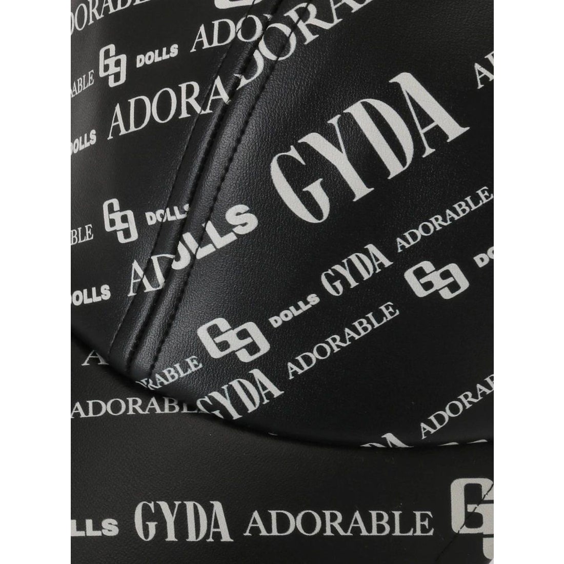 GYDA GYDA MONOGRAM PATTERN キャップ（ブラック） -靴＆ファッション 