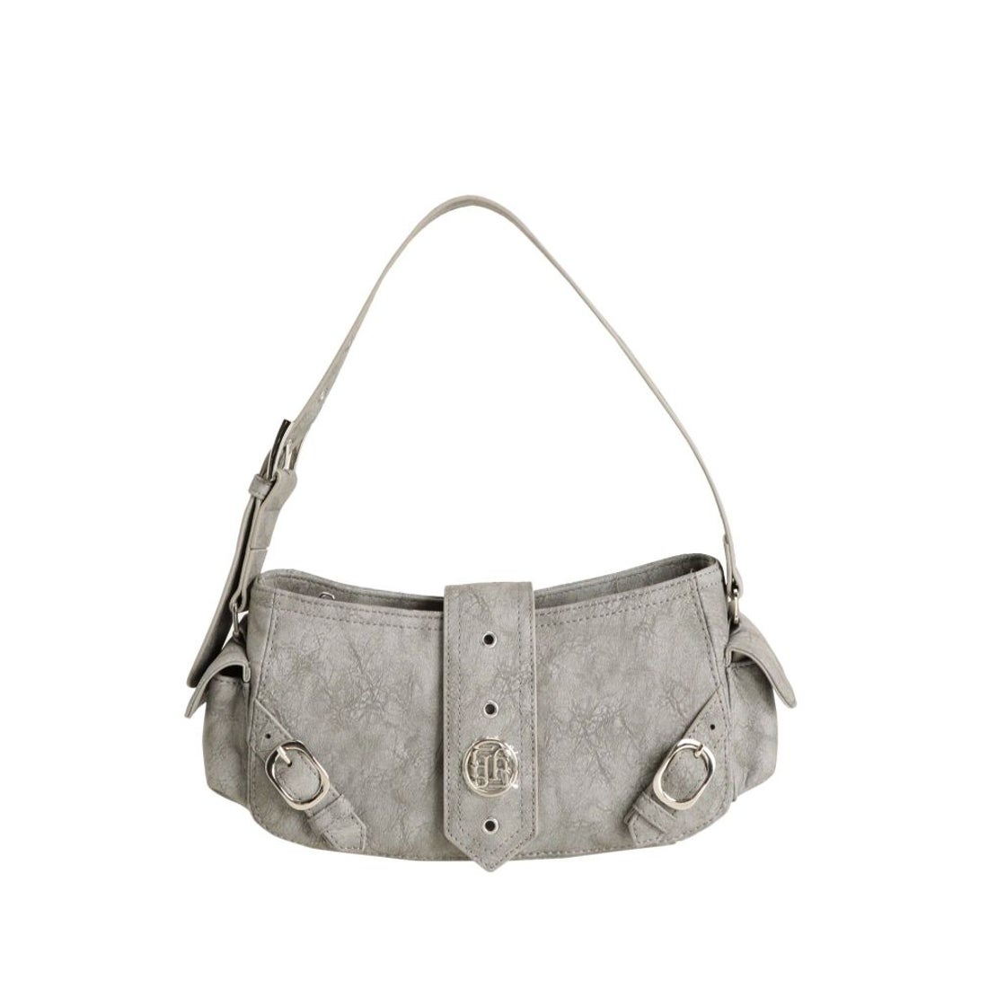 ジェイダ GYDA パターンフェイクレザーベルトBAG （グレー GYDA パターンフェイクレザーベルトバッグ