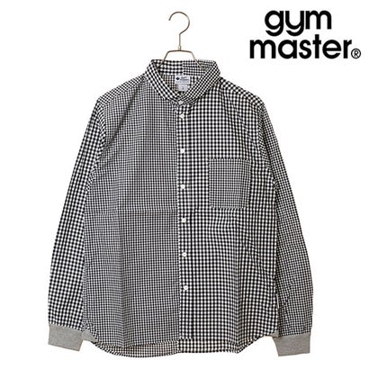 2WAYショールカラーL/Sシャツ ブラックギンガム [G233732-05] （ブラックギンガム）｜詳細画像