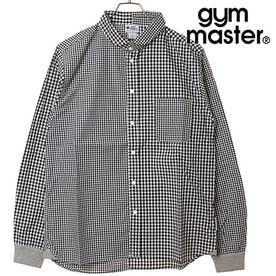2WAYショールカラーL/Sシャツ ブラックギンガム [G233732-05] （ブラックギンガム）