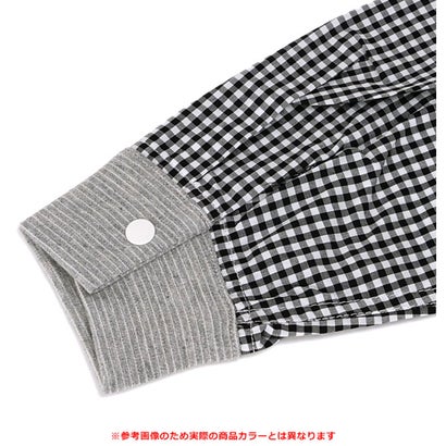 2WAYショールカラーL/Sシャツ ホワイト [G233732-01] （ホワイト）｜詳細画像