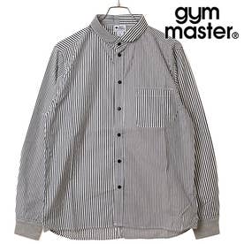 2WAYショールカラーL/Sシャツ ブラックストライプ [G233732-04] （ブラックストライプ）