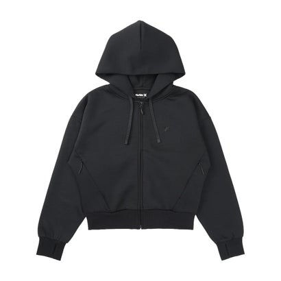 ハーレー Hurley ジップアップ パーカー フーディー レディース ワンポイント ロゴ （BLK）｜詳細画像