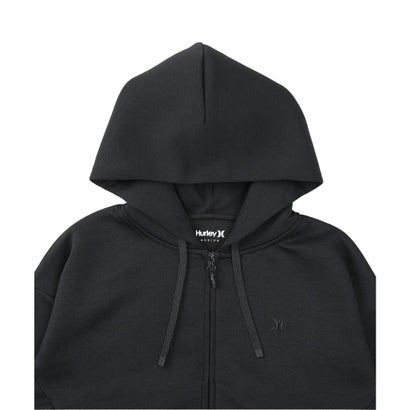 ハーレー Hurley ジップアップ パーカー フーディー レディース ワンポイント ロゴ （BLK）｜詳細画像