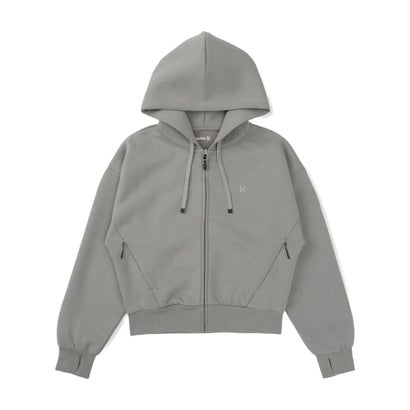 ハーレー Hurley ジップアップ パーカー フーディー レディース ワンポイント ロゴ （PRB）｜詳細画像