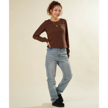 ハーレー Hurley 長袖 Tシャツ ロンT レディース バックプリント ロゴ （OWHT）｜詳細画像
