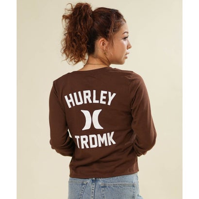 ハーレー Hurley 長袖 Tシャツ ロンT レディース バックプリント ロゴ （BRW）｜詳細画像