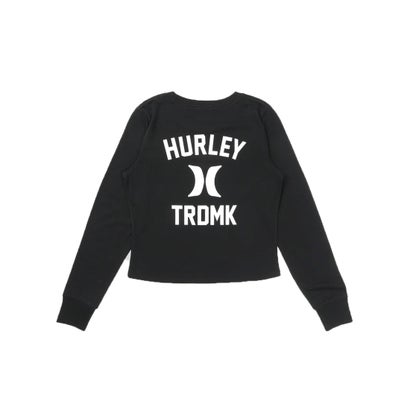 ハーレー Hurley 長袖 Tシャツ ロンT レディース バックプリント ロゴ （BRW）｜詳細画像